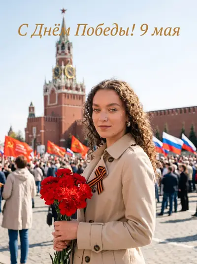 Раскрасить чёрно-белое фото — пример «На Красной площади»
