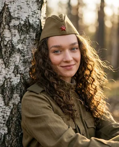 Раскрасить чёрно-белое фото — пример «У берёзы в форме»