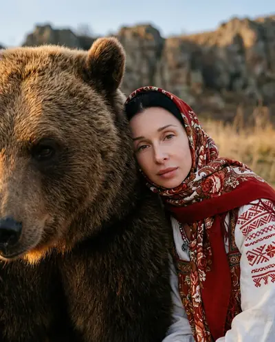 Питомец как человек — «С медведем в платке»