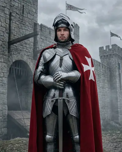 Замена лица на фото — пример «Рыцарь»