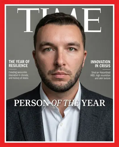 Замена лица на фото — пример «На обложке Time»
