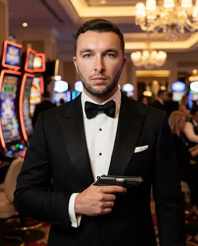 Замена лица на фото — пример «Агент 007»